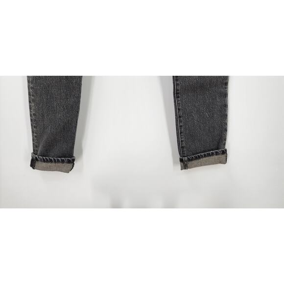 Women's Black Wash Levi's 501 S Skinny Fit Classic Black Jeans Timeless Size 28 - Picture 6 of 11